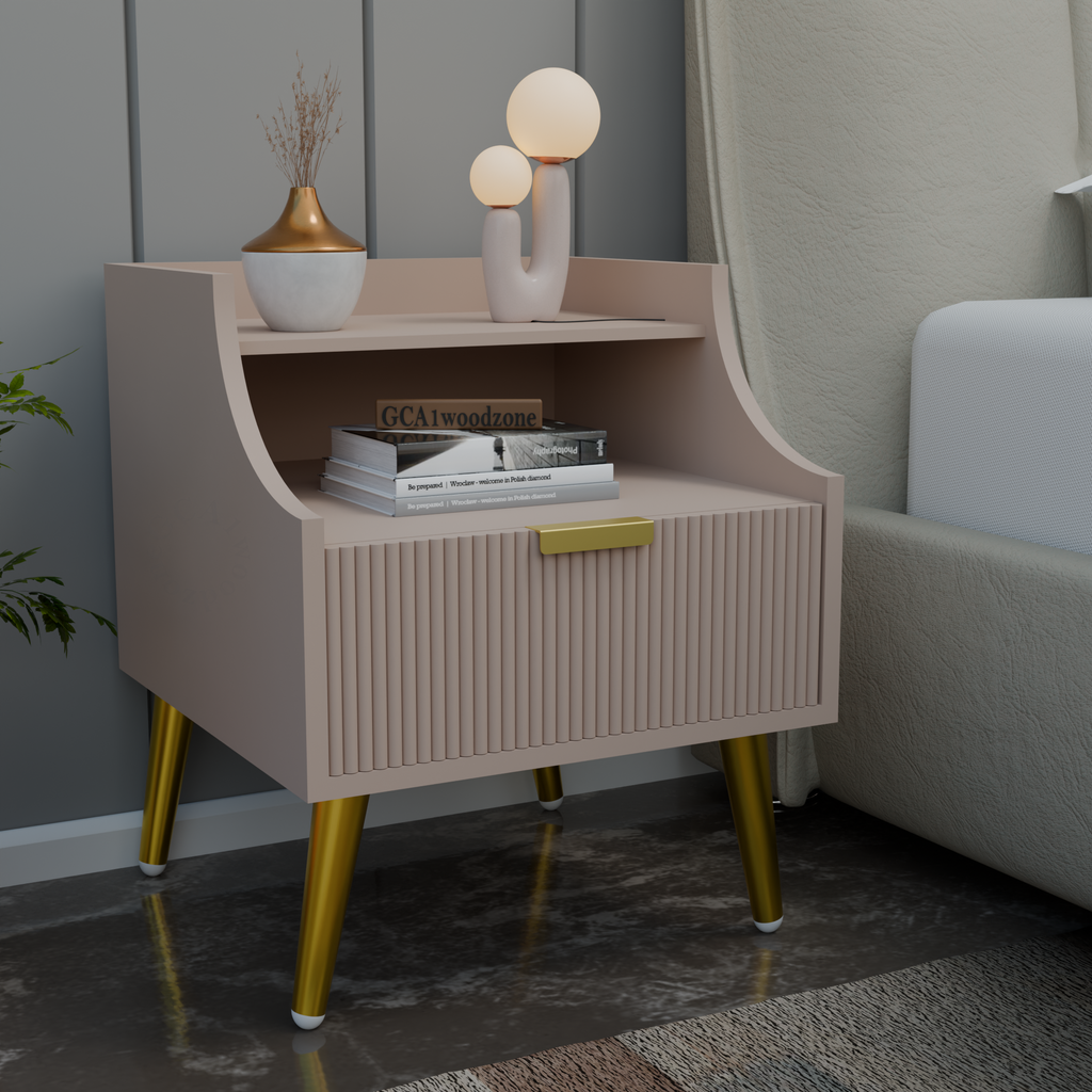 Softloom BED SIDE TABLE -BEIGE Softloom
