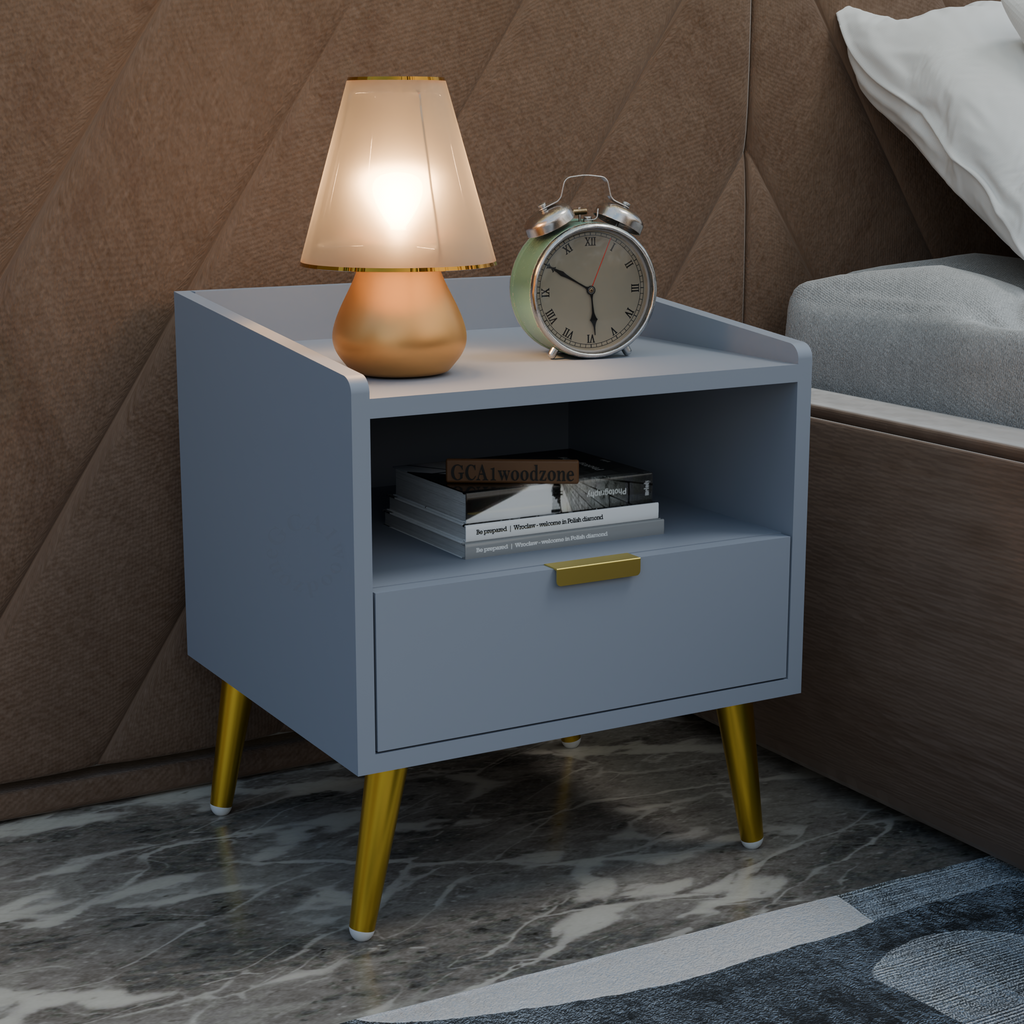 Softloom BED SIDE TABLE-GREY Softloom