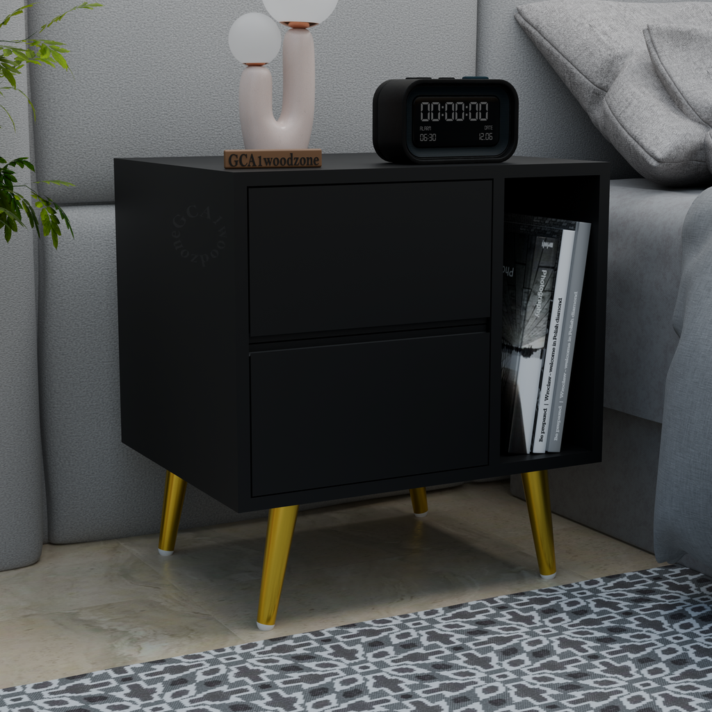 Softloom BEDSIDE TABEL-BLACK Softloom