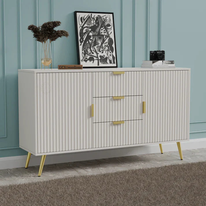 Softloom SIDEBOARD 3 DRAWER 2 DOOR - 5 Years Warranty Softloom