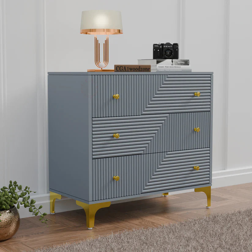 Softloom 3 drawer chestor-black | 5 Years Warranty Softloom