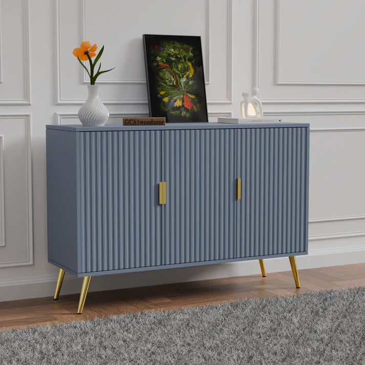 Softloom SIDEBOARD 3 DOOR WHITE - 5 Years Warranty Softloom