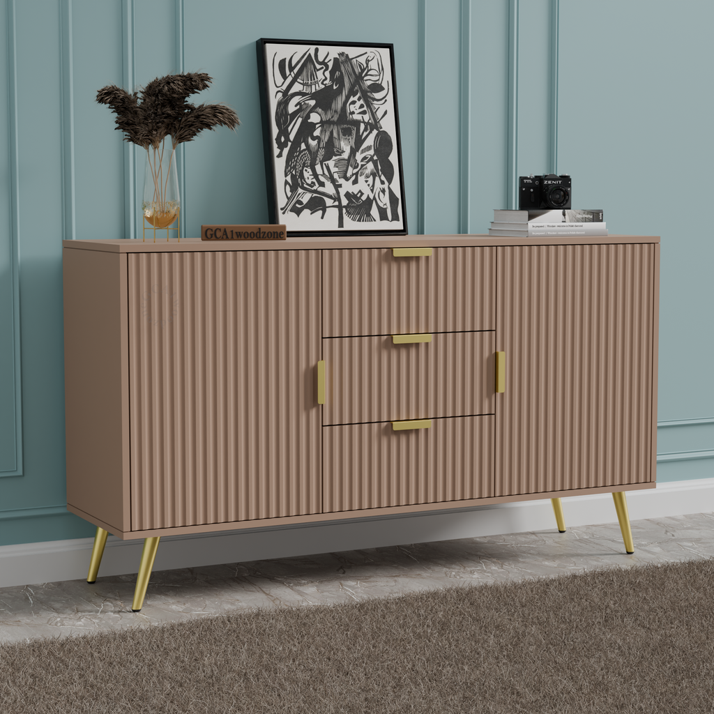 Softloom SIDEBOARD 3 DRAWER 2 DOOR - BEIGE Softloom