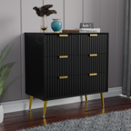 Softloom 4 DRAWER CHEST -BLACK Softloom