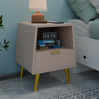 Softloom BED SIDE TABEL-BEIGE Softloom