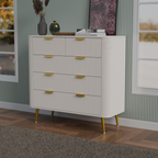 Softloom 5 DRAWER CHESTOR -WHITE Softloom