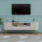 Modern TV Unit with Storage for Living Room - 5 Year Warranty