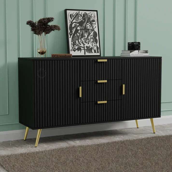 Softloom SIDEBOARD 3 DRAWER 2 DOOR - BEIGE Softloom