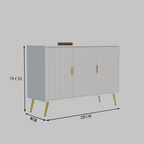 Softloom SIDEBOARD 3 DOOR -WHITE Softloom