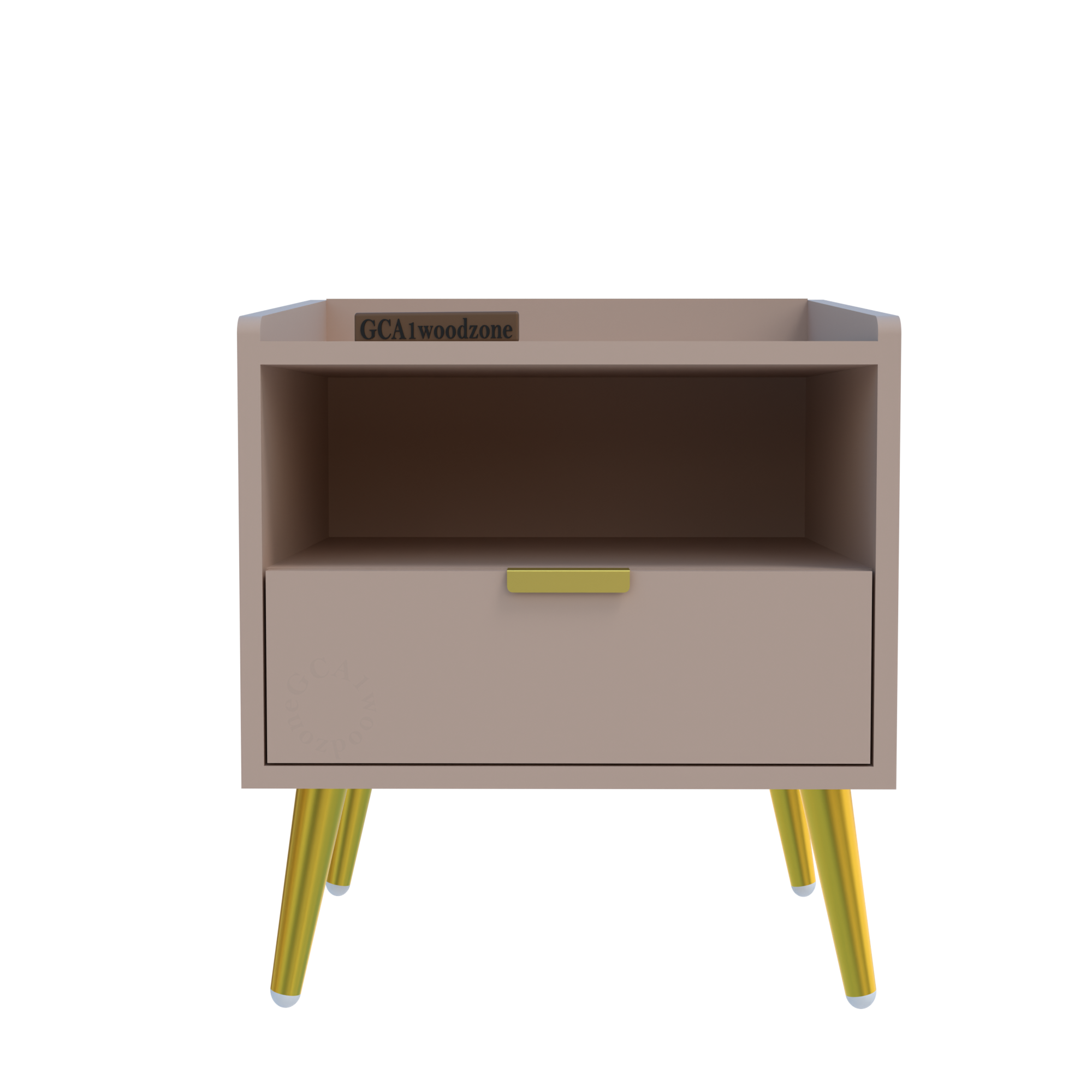 Softloom BED SIDE TABLE-BEIGE Softloom