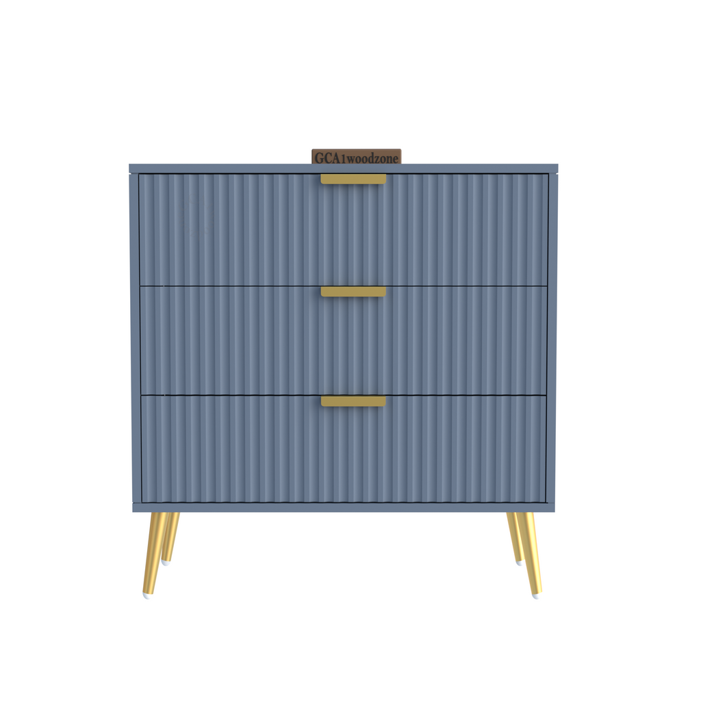 Softloom  3 Drawer Chestor -gray dark | 5 Years Warranty