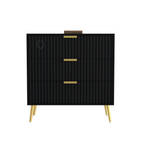 Softloom  3 Drawer Chestor -black | 5 Years Warranty