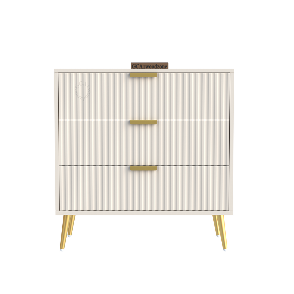 Softloom  3 Drawer Chestor -white | 5 Years Warranty