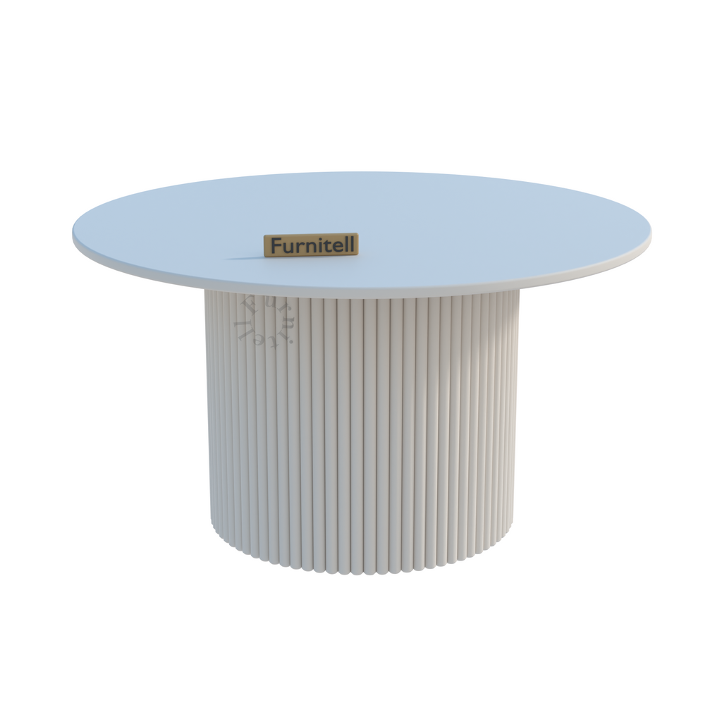 Softloom Modern Round Solid Wood Coffee Table | 5 Year Warrantry