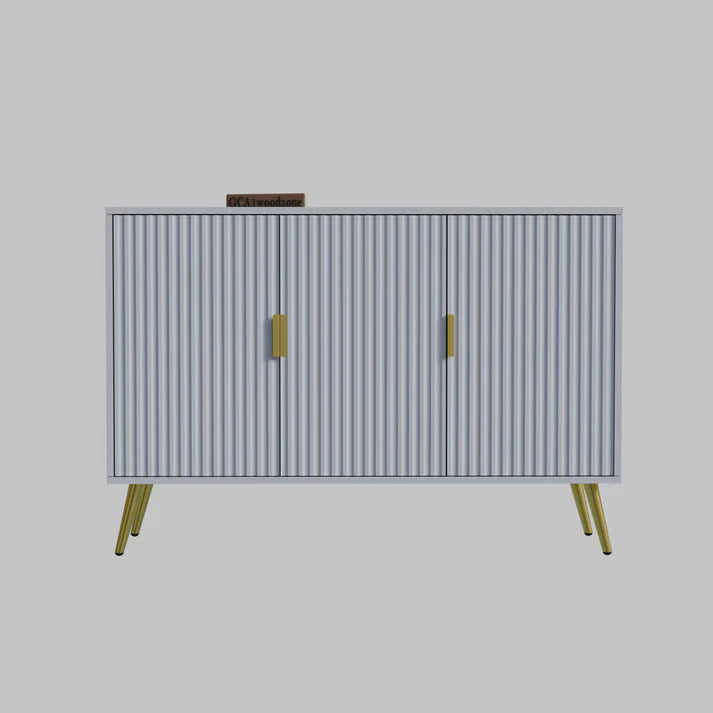 Softloom SIDEBOARD 3 DOOR WHITE - 5 Years Warranty Softloom