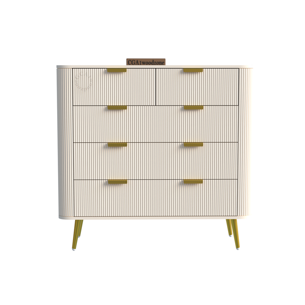 Softloom 5 DRAWER CHESTOR -WHITE Softloom