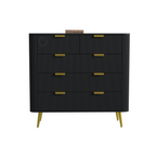 Softloom 5 DRAWER CHESTOR -BLACK Softloom