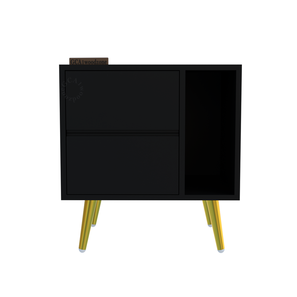 Softloom BEDSIDE TABEL-BLACK Softloom