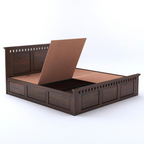 Wooden King size Bed with Storage |Bedroom Furniture - 3 Years Warranty