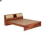 Modern Sheesham Wood King size Bed - 3 Years Warranty