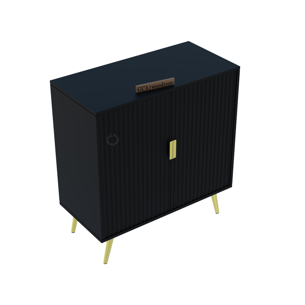 Softloom 2 DOOR SIDEBOARD -BLACK Softloom