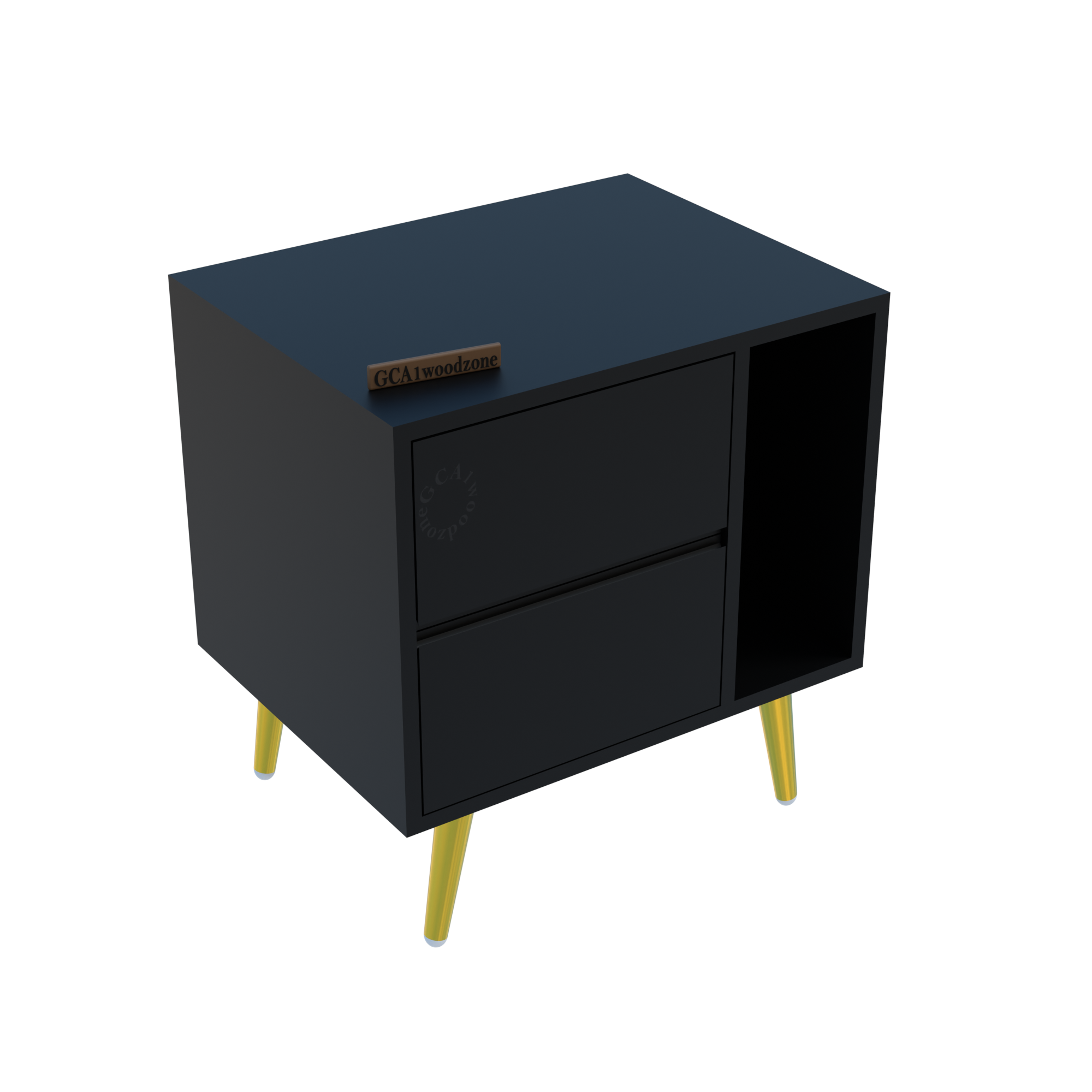 Softloom BEDSIDE TABEL-BLACK Softloom