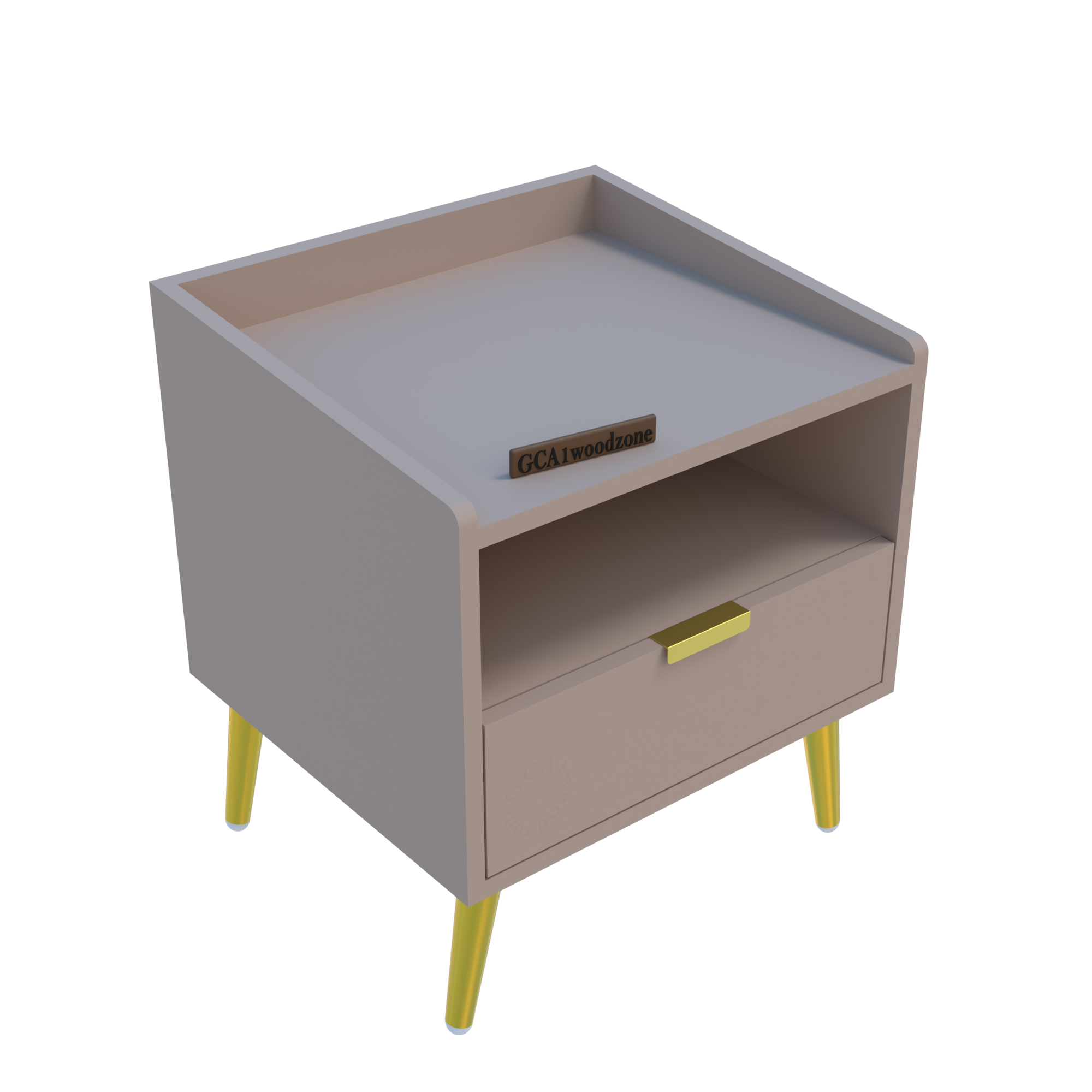 Softloom BED SIDE TABLE-BEIGE Softloom