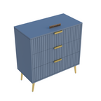 Softloom  3 Drawer Chestor -gray dark | 5 Years Warranty