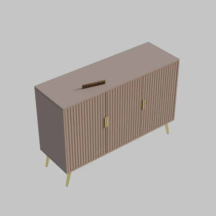 Softloom SIDEBOARD 3 DOOR WHITE - 5 Years Warranty Softloom