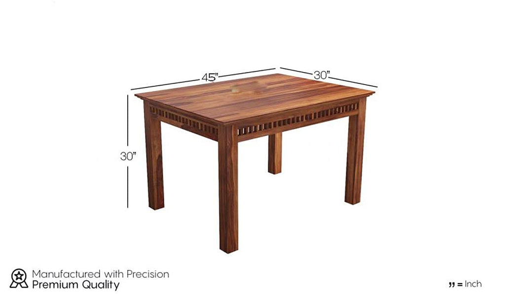 Softloom Sheesham Wood Dining Table Set with Bench - 3 Years Warranty