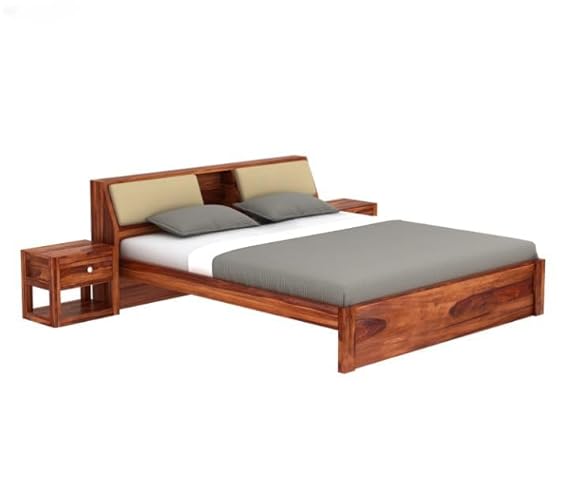 Modern Sheesham Wood King size Bed - 3 Years Warranty