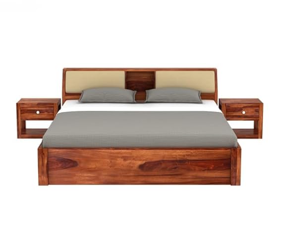 Modern Sheesham Wood King size Bed - 3 Years Warranty