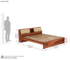 Modern Sheesham Wood King size Bed - 3 Years Warranty