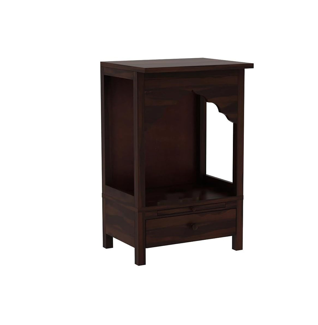 Compact Sheesham Wood Floor Standing Pooja Mandir