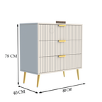 Softloom  3 Drawer Chestor -white | 5 Years Warranty
