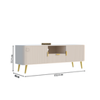 Softloom | Linear Fluted Mid-Century TV Console | 5 Years Warranty