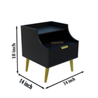 Softloom BED SIDE TABLE- BLACK Softloom