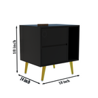 Softloom BEDSIDE TABEL-BLACK Softloom