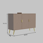 Softloom SIDEBOARD 3 DOOR WHITE - 5 Years Warranty Softloom