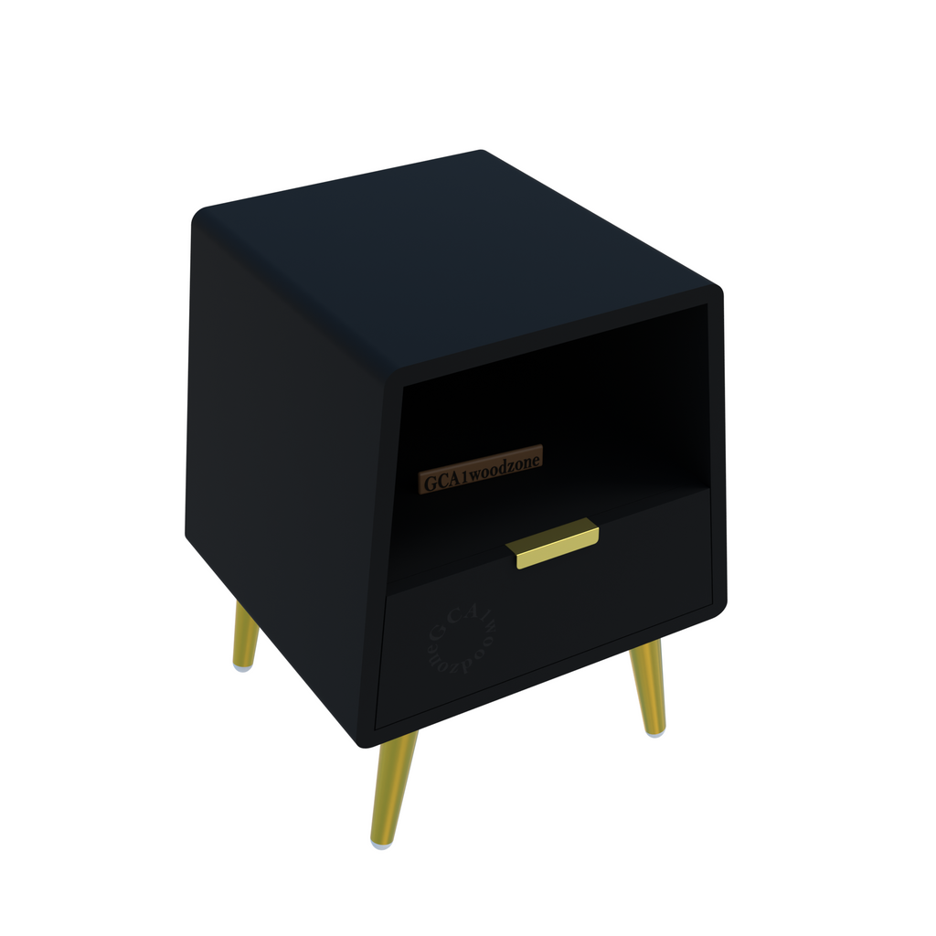 Softloom BED SIDE TABEL-BLACK Softloom