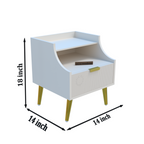 Softloom BED SIDE TABLE -WHITE Softloom