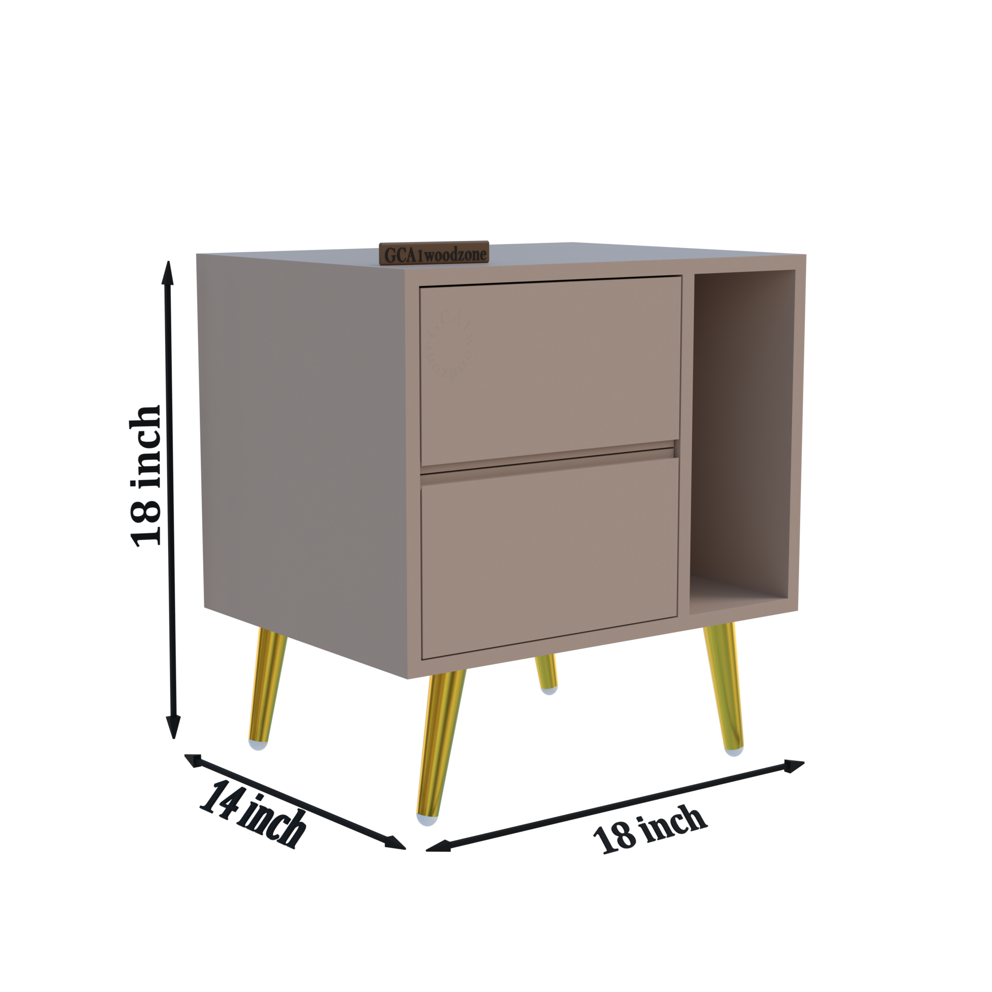 Softloom BEDSIDE TABEL-BEIGE Softloom