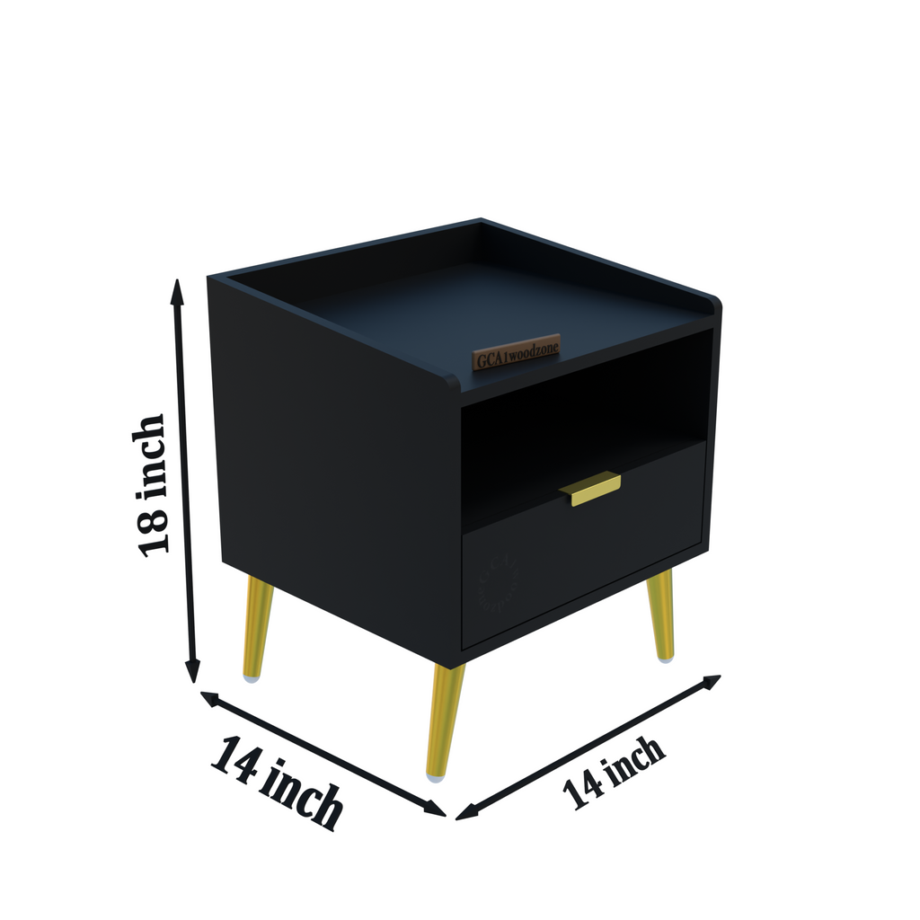 Softloom BED SIDE TABLE-BLACK Softloom