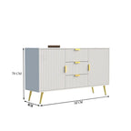 Softloom SIDEBOARD 3 DRAWER 2 DOOR - 5 Years Warranty Softloom