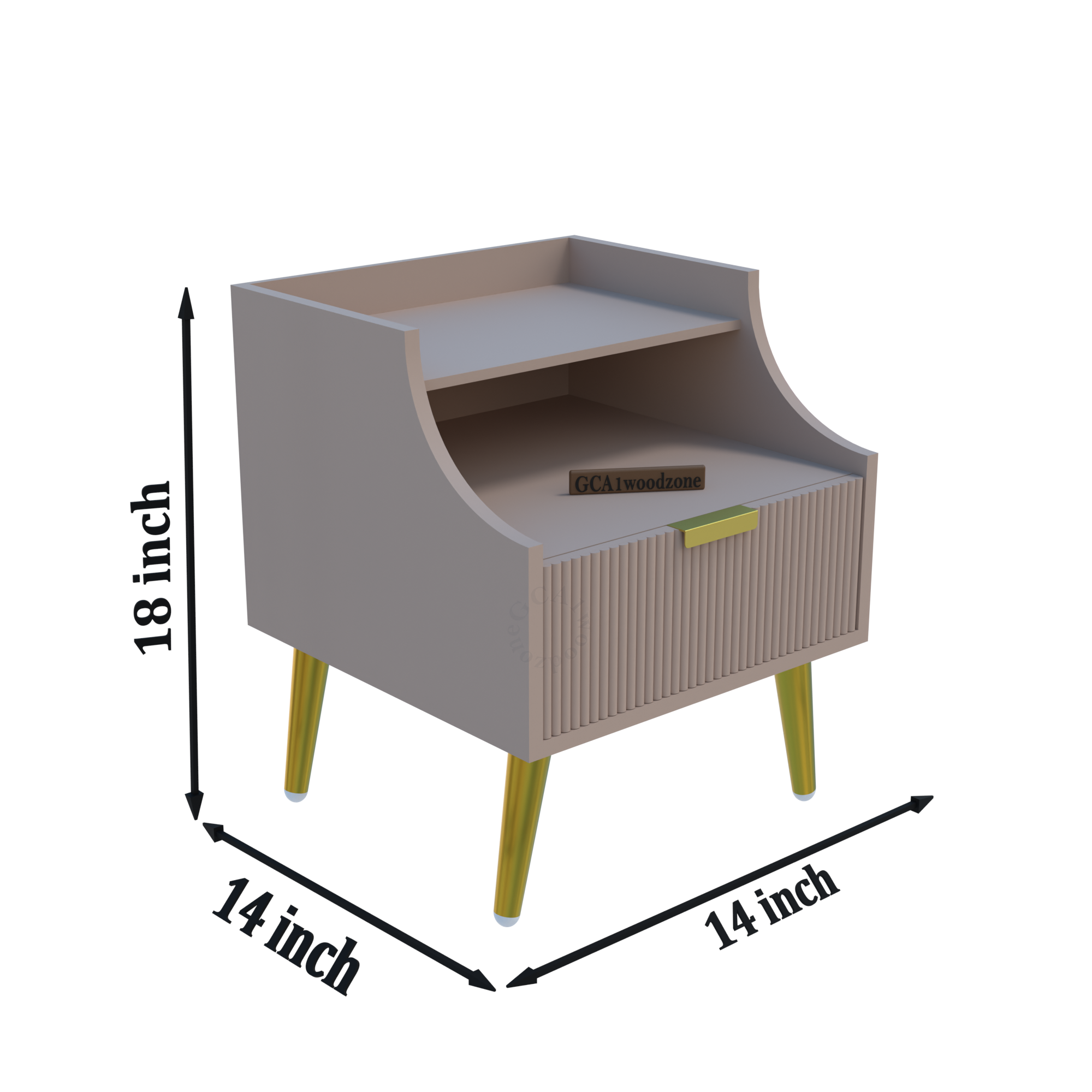 Softloom BED SIDE TABLE -BEIGE Softloom
