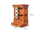 Sheesham Wood Floor Standing Pooja Mandir