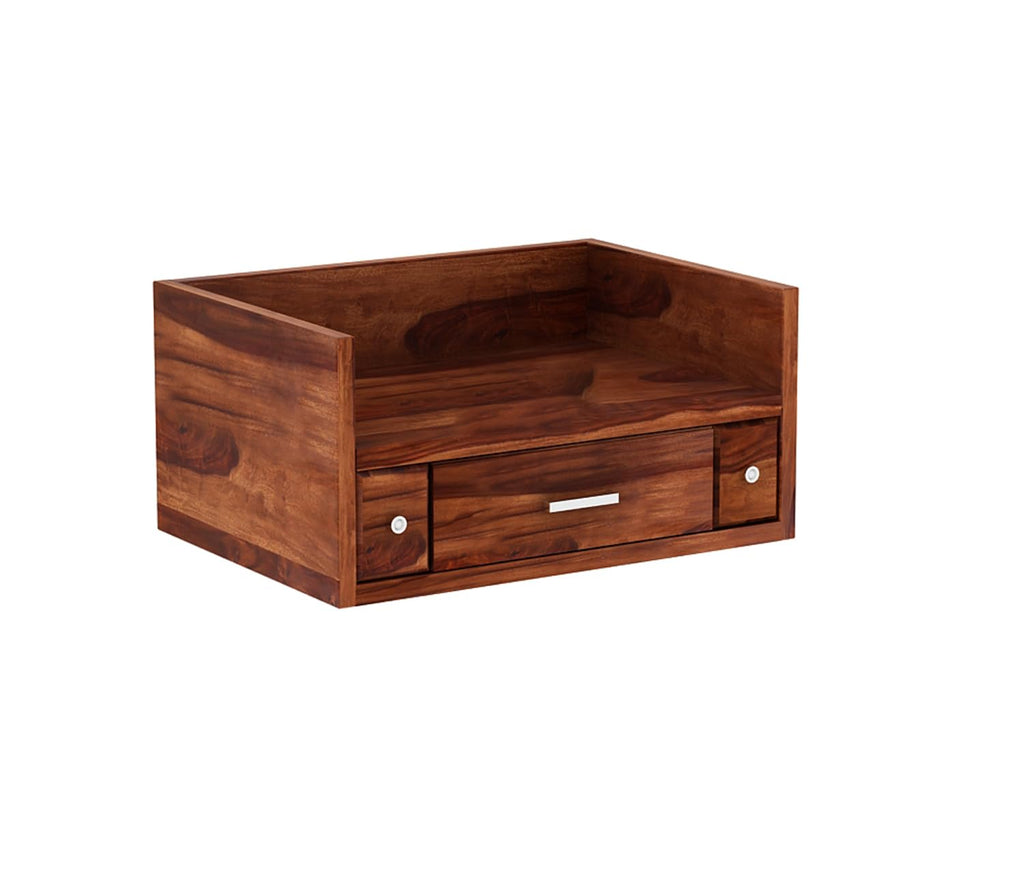 Sheesham Wood Wall Mounted Pooja Shelf