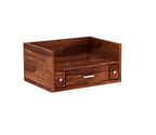 Sheesham Wood Wall Mounted Pooja Shelf