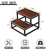 Sheesham Wood & Metal 2-Step Stool for Kitchen