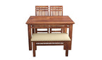 Softloom Sheesham Wood Dining Table Set with Bench - 3 Years Warranty